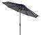 Tiana 9Ft Crank Umbrella in Navy &#x26; White
